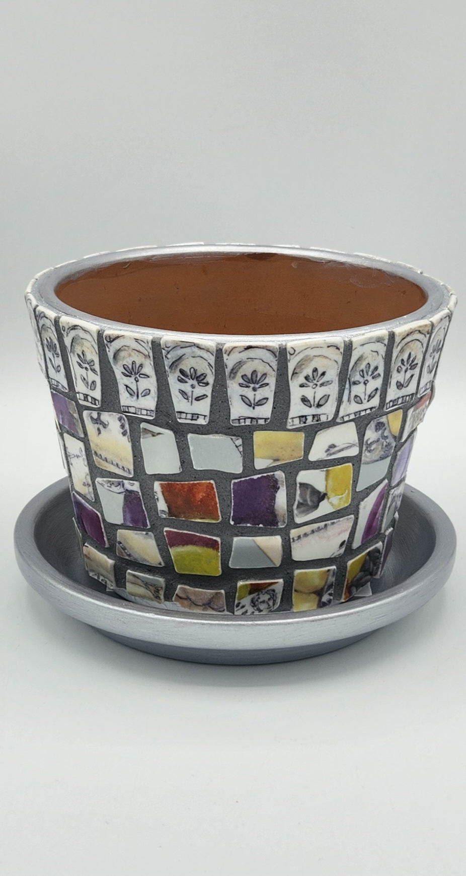 Mosaic planter pot
